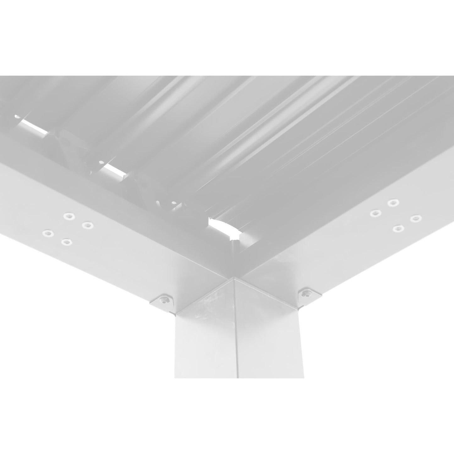 BIOCLIMATIC PERGOLA CLIMA NATERIAL FULL ALUMINUM 313X198 WHITE