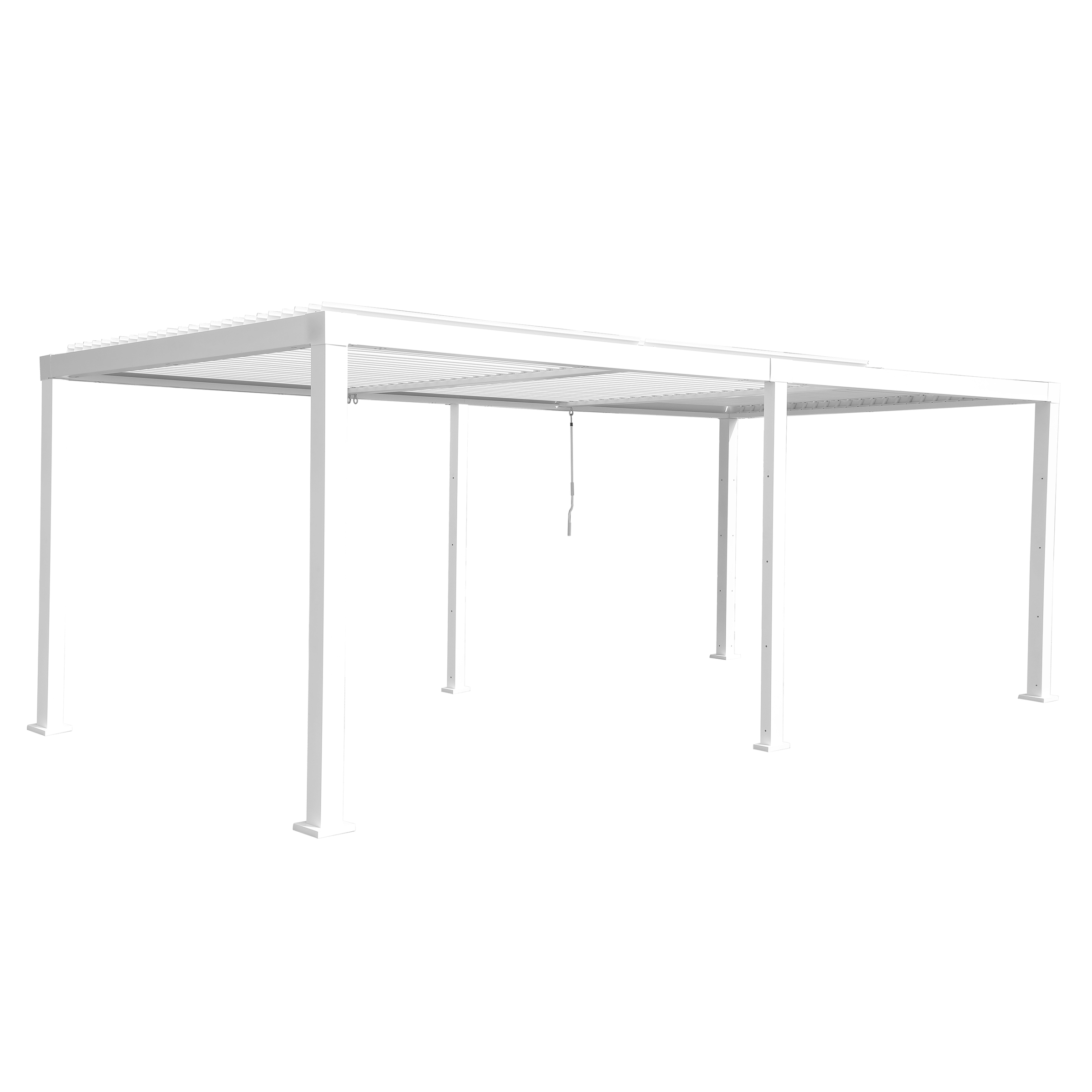 BIOCLIMATIC PERGOLA CLIMA NATERIAL FULL ALUMINUM 313X614 WHITE