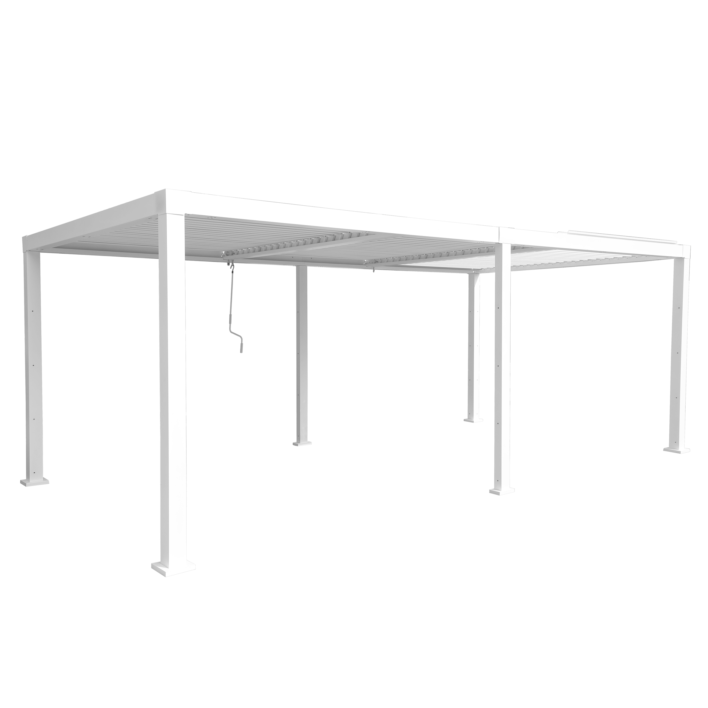 BIOCLIMATIC PERGOLA CLIMA NATERIAL FULL ALUMINUM 313X614 WHITE