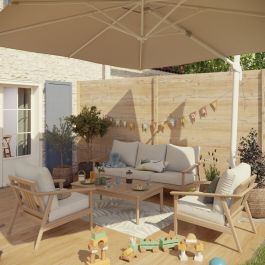 DELOS SAVAGE CREAM 120CX180 CM POLYETHYLENE OUTDOOR CARPET