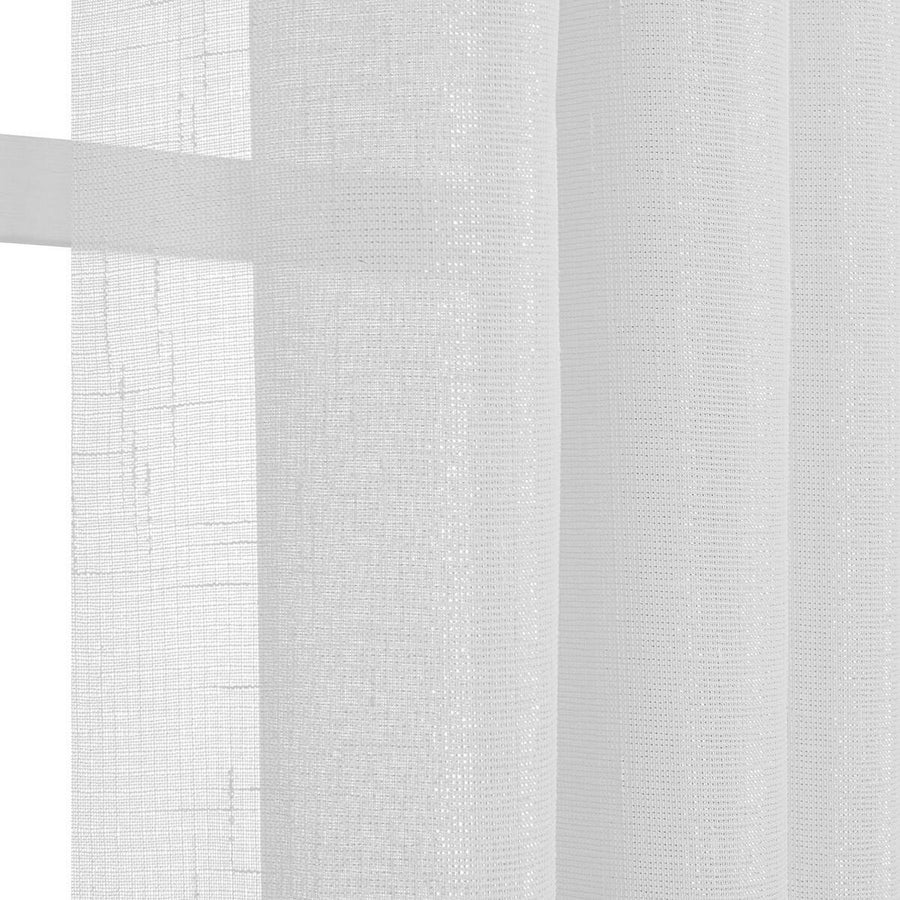 Tenda harlana bianco argento filtrante 135x280cm con occhielli