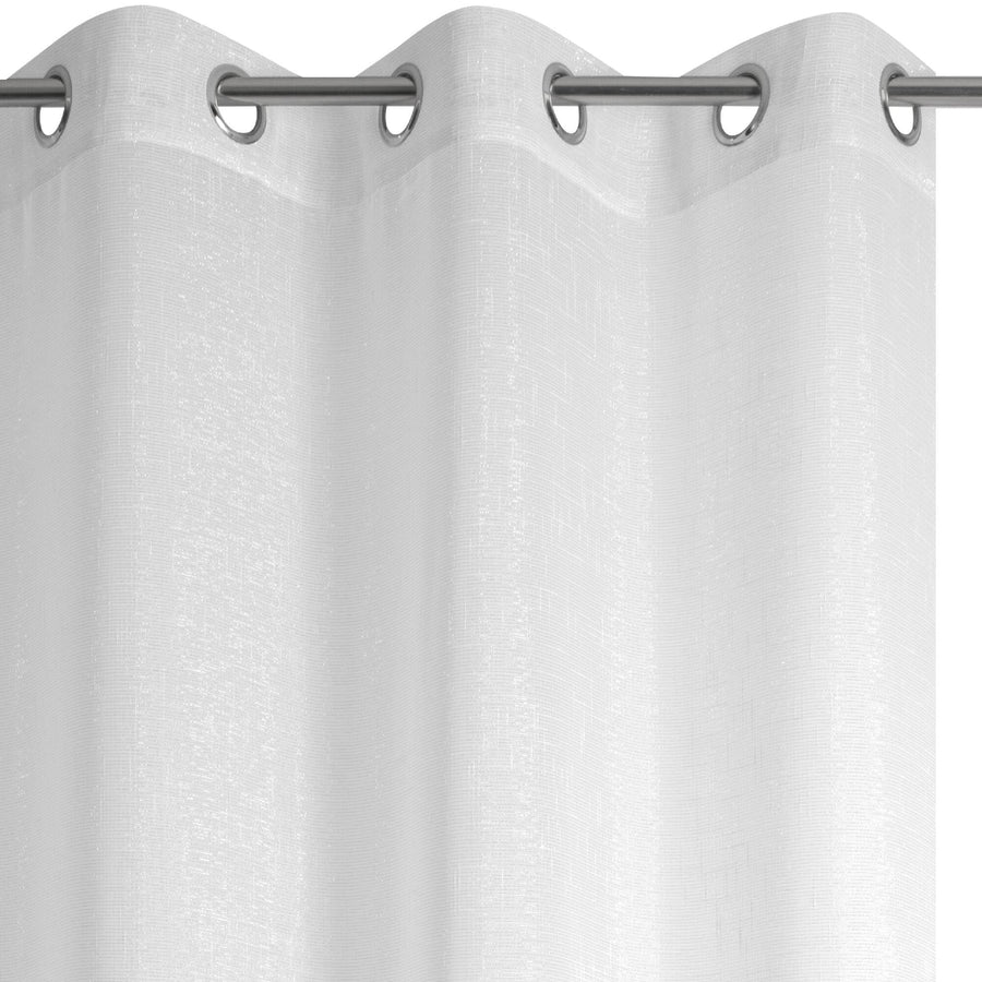 Tenda harlana bianco argento filtrante 135x280cm con occhielli