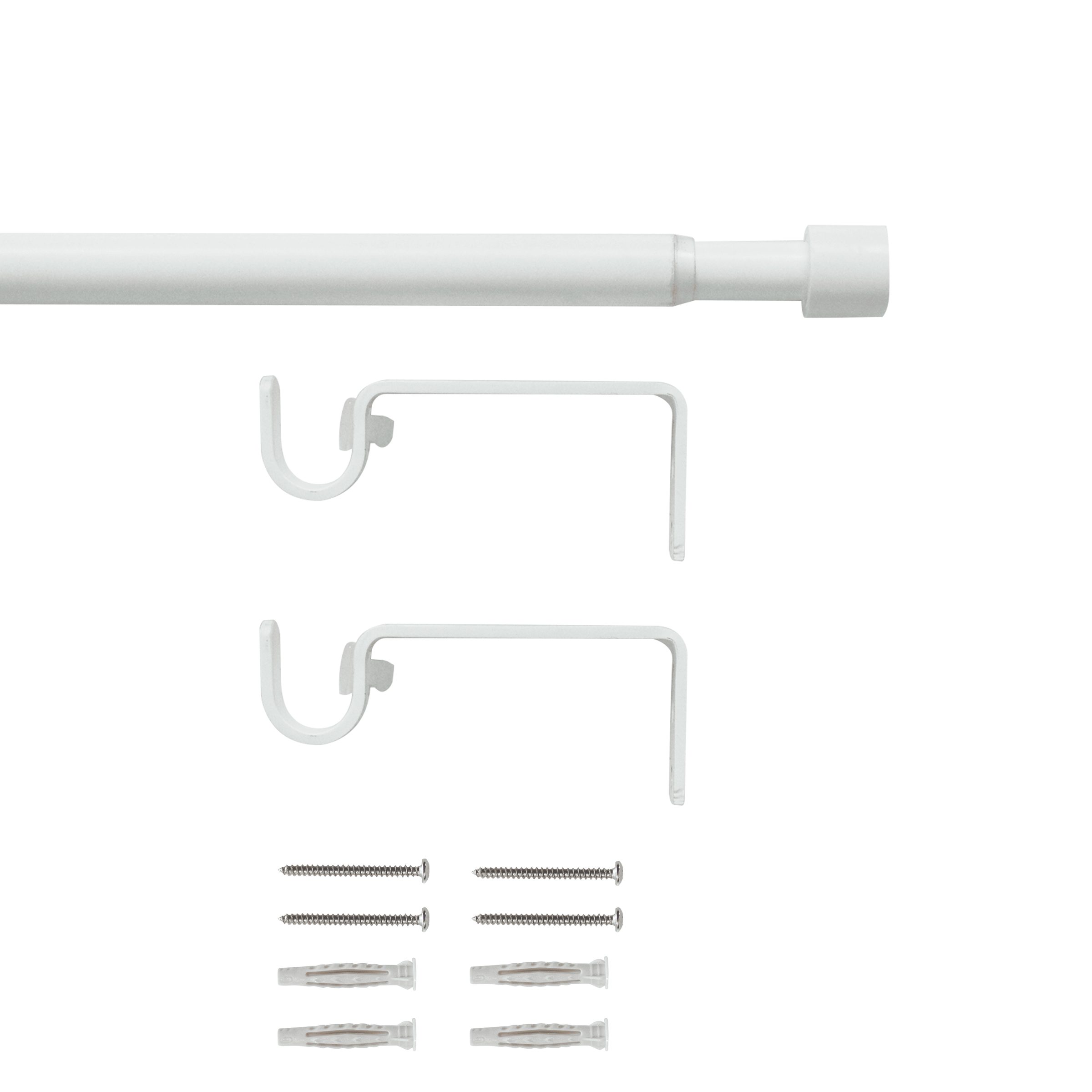 White metal cap replacement kit, d13/16, 120–210 cm