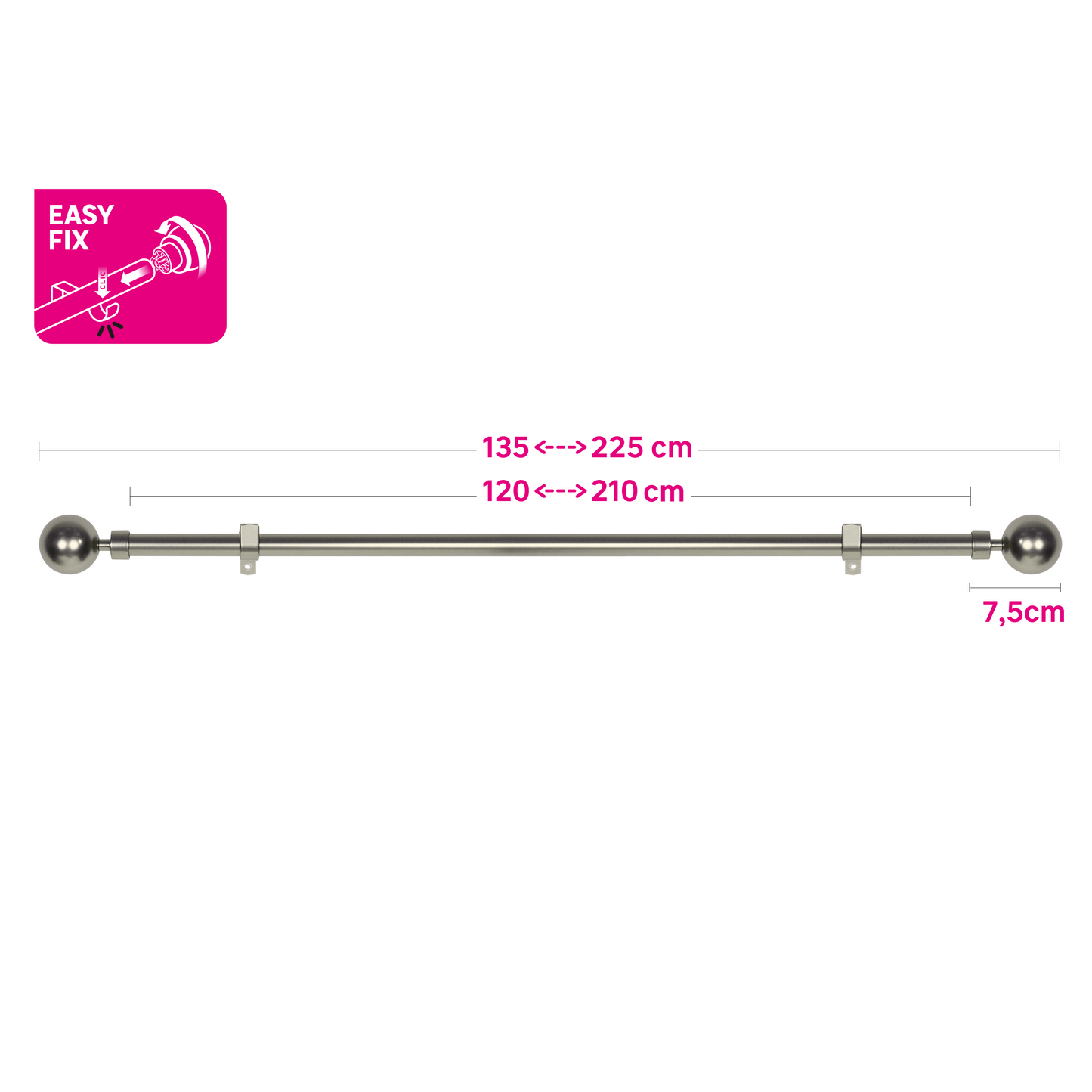 Bricocenter NICKEL METAL BALL RELAY KIT 120-210 CM