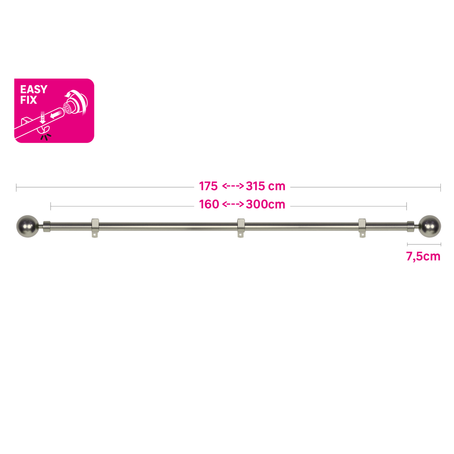 NICKEL METAL BALL RELOGA KIT 160-300 CM
