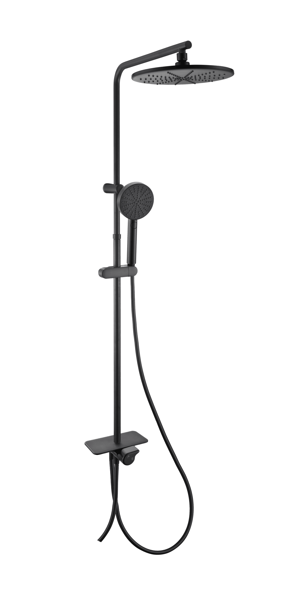 Colonna doccia easy nero con deviatore sof.25 mm doc. getti 3