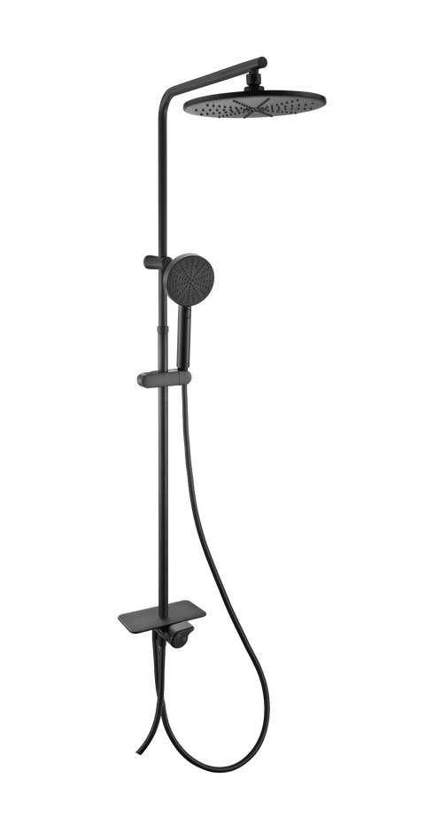 Colonna doccia easy nero con deviatore sof.25 mm doc. getti 3