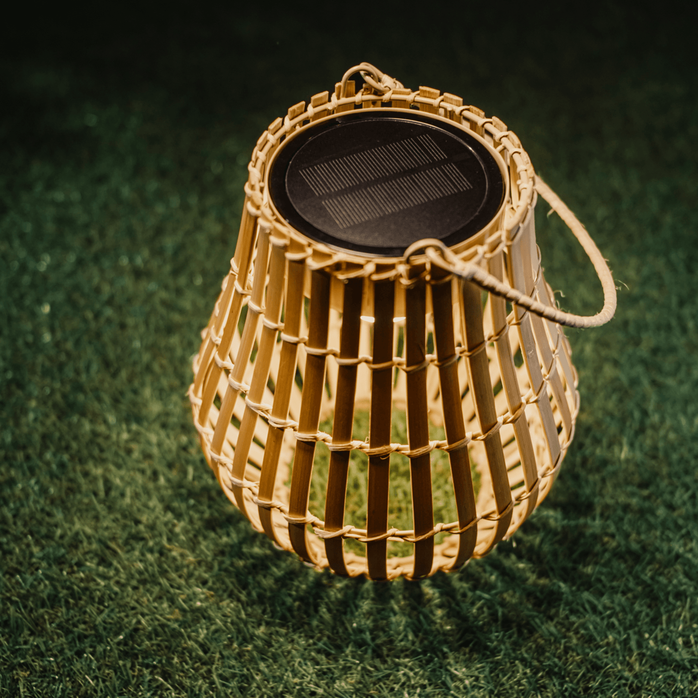 Bricocenter PORTABLE SOLAR LAMPU RATTAN 21CM LED 3W LIGHT NATURAE IP54 WITH USB