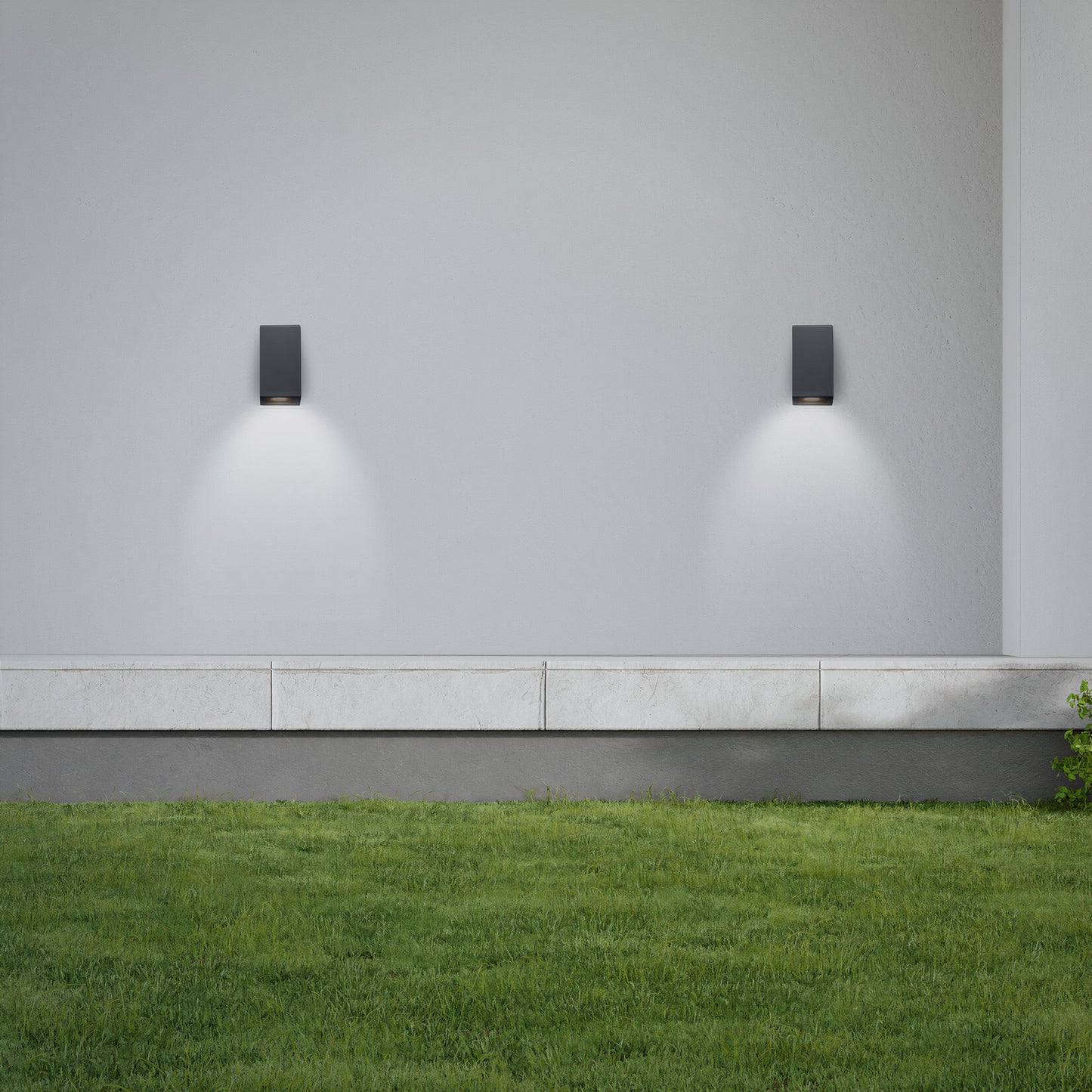 BLACK ALUMINIUM BALBOA FLOOR LIGHTING fixture 14.5x7.1x6.9CM GU10=8W IP44