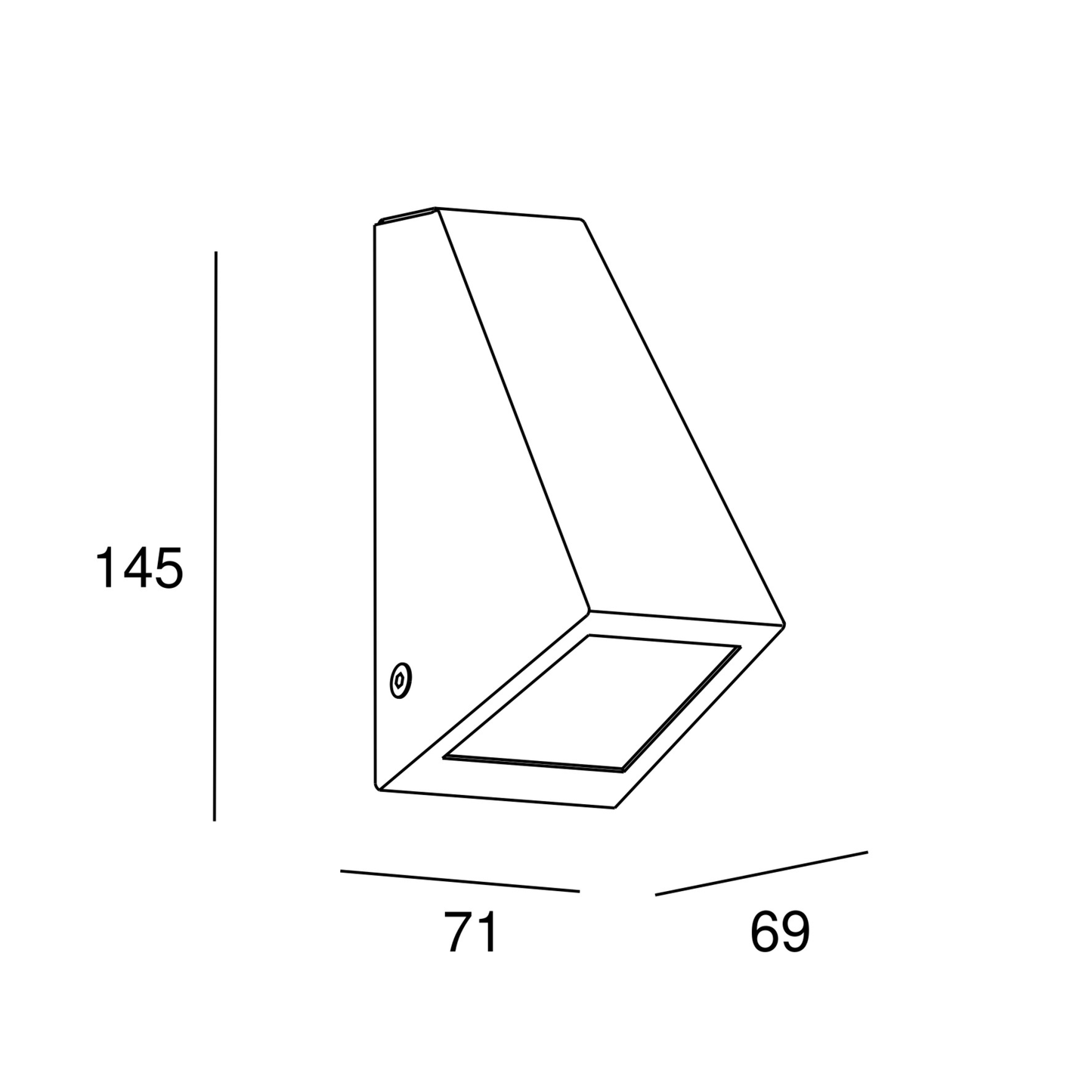 BLACK ALUMINIUM BALBOA FLOOR LIGHTING fixture 14.5x7.1x6.9CM GU10=8W IP44