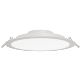 RECESSED WHITE PLASTIC SPOTLIGHT D20.5CM LED10W NATURAL LIGHT IP20