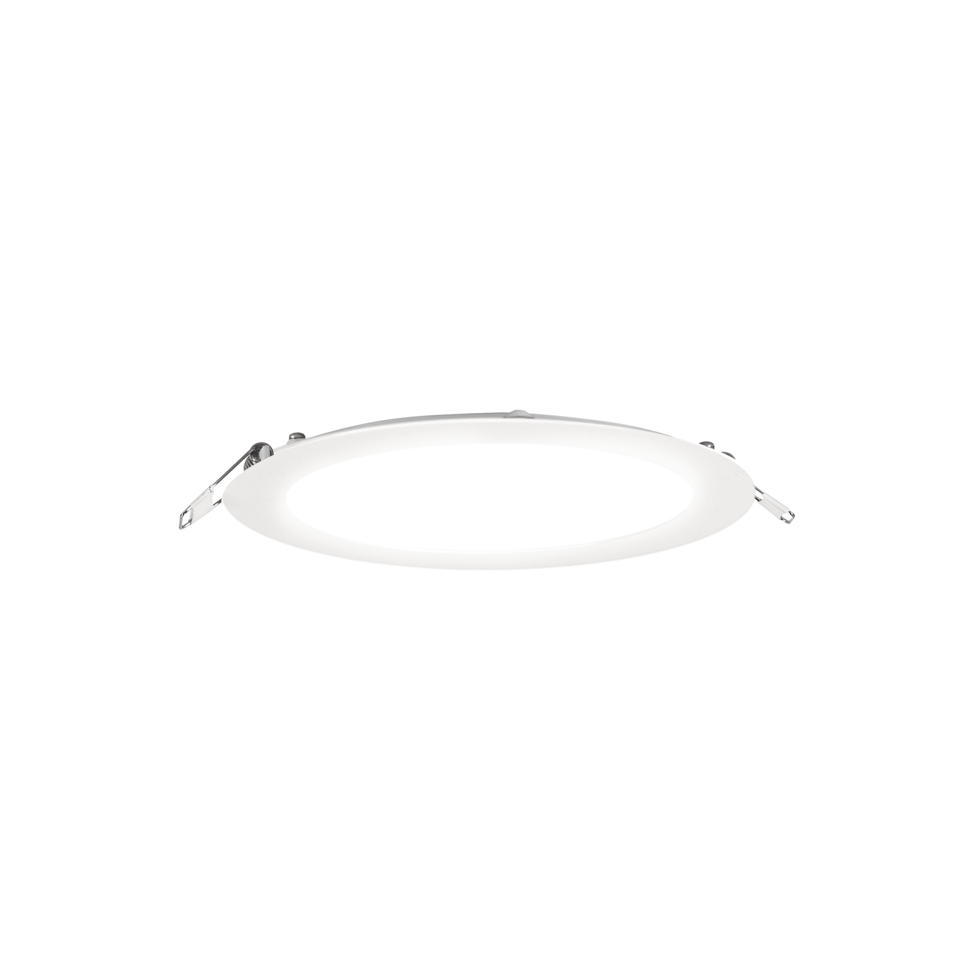 Bricocenter RECESSED SPOTLIGHT EXTRAFLAT ALUMINUM WHITE D10.8CM LED 9W NATURAL LIGHT IP20