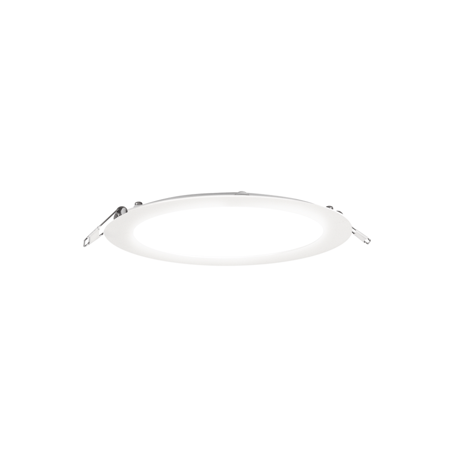 Bricocenter RECESSED SPOTLIGHT EXTRAFLAT ALUMINUM WHITE D10.8CM LED 9W NATURAL LIGHT IP20