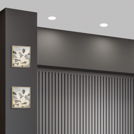 RECESSED SPOTLIGHT EXTRAFLAT ALUMINIUM WHITE D15.5 CM LED 12W NATURAL LIGHT IP20