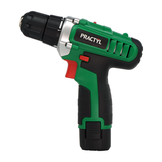 PRACTYL 12V SCREWDRIVER, 1 BATTERY 2 AH, CHARGER