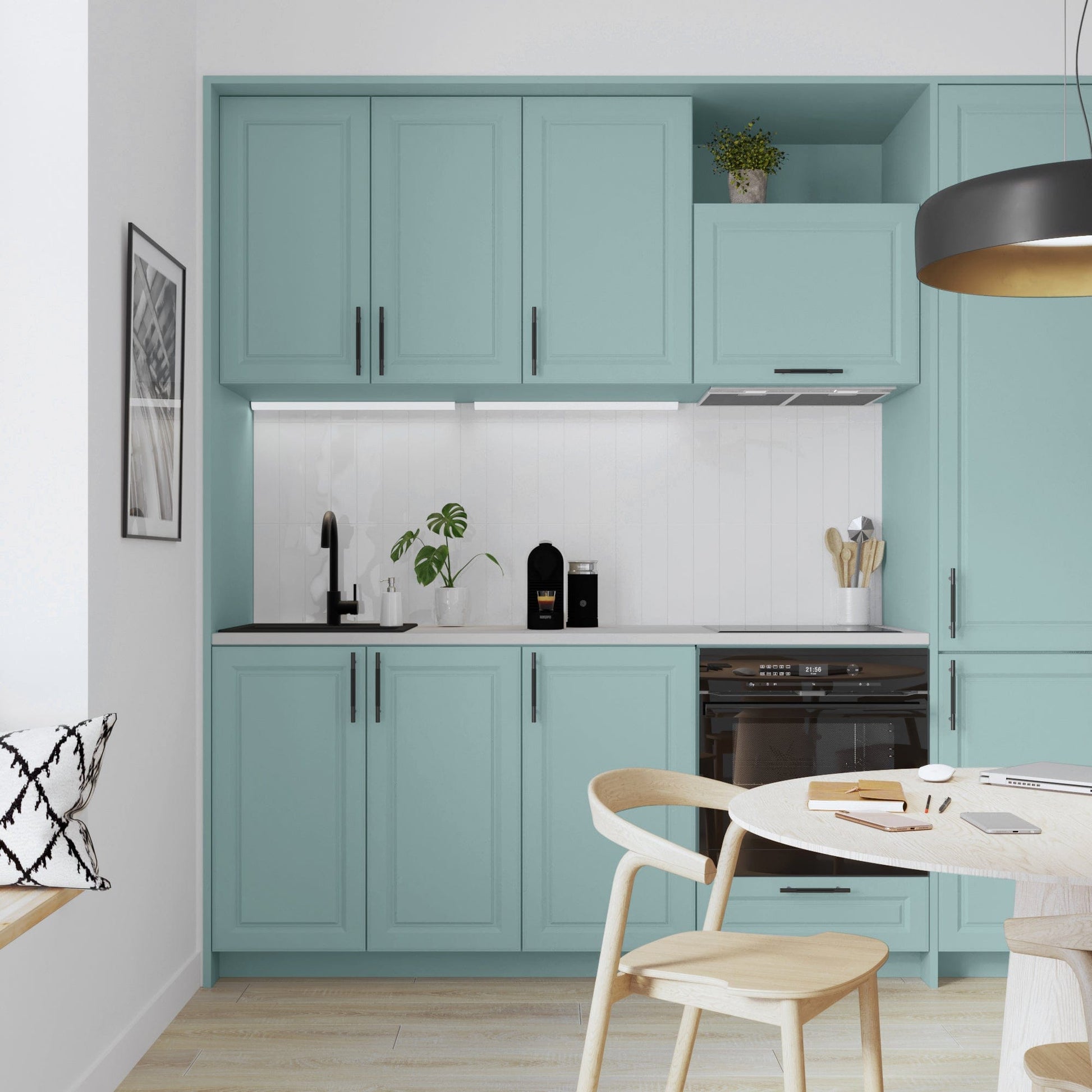 Bricocenter WATER GLAZE FOR FURNITURE AND TILES KITCHEN AND BATHROOM GRAY CELADON 4 SATIN LUXENS 2 LT