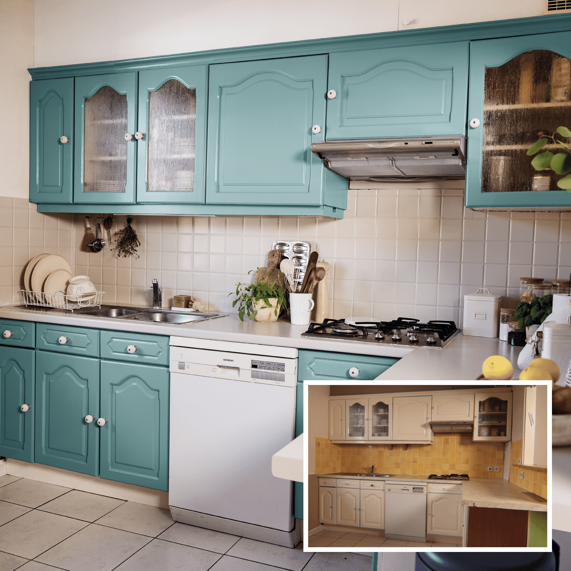 Bricocenter WATER GLAZE FOR FURNITURE AND TILES KITCHEN AND BATHROOM GRAY CELADON 4 SATIN LUXENS 2 LT