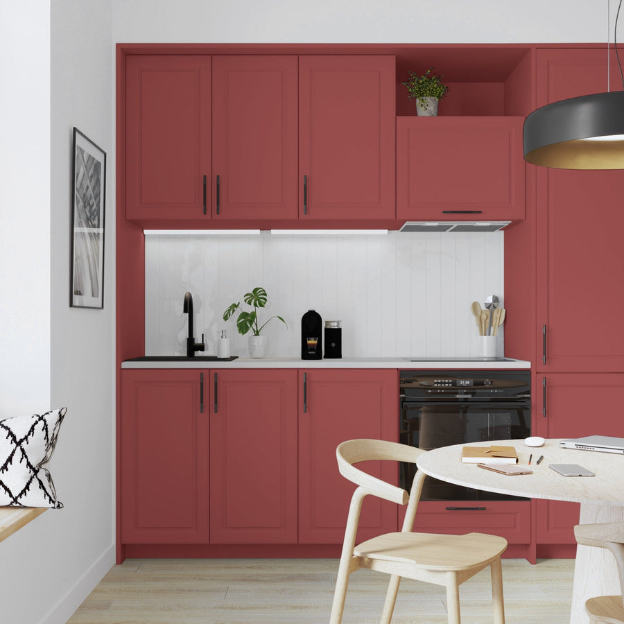 Bricocenter BISTRO RED 2 SATIN LUXENS 2 L WATER-BASED GLAZE FOR KITCHEN AND BATHROOM FURNITURE AND TILES