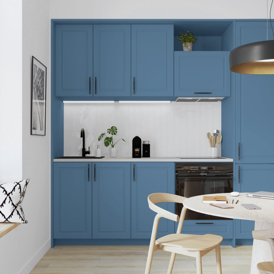 Bricocenter WATER-BASED FURNITURE AND TILE ENAMEL KITCHEN AND BATHROOM BLUE FJORD 2 SATIN LUXENS 750 ML