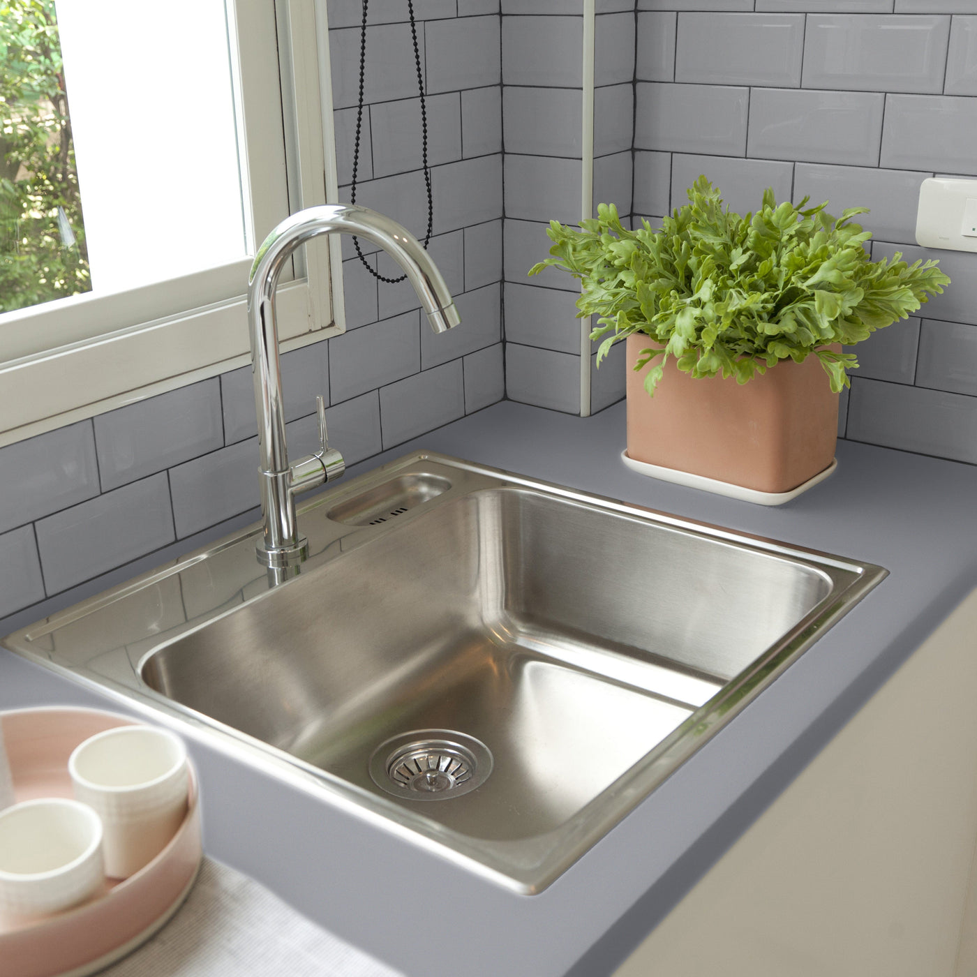Bricocenter LUXENS TRANSPARENT SATIN FINISH WATER BASE KITCHEN AND BATH PAINT 750 ML