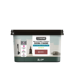 BISTRO RED 2 SATIN LUXENS 2 L WATER-BASED GLAZE FOR KITCHEN AND BATHROOM FURNITURE AND TILES