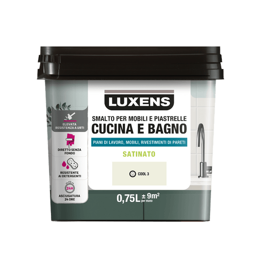 Bricocenter BEIGE COOL 3 SATIN-FINISH LUXENS FURNITURE AND BATHROOM ENAMEL 750 ML