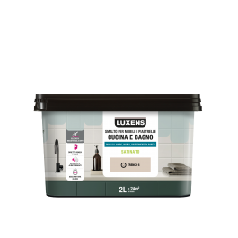 WATER GLAZE FOR FURNITURE AND KITCHEN AND BATHROOM TILES BEIGE TRENCH 6 SATIN LUXENS 2 LT