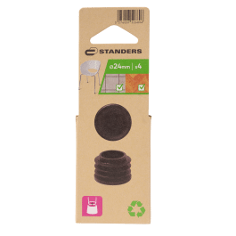 TIPS 25MM BLACK PLASTIC 4PCS