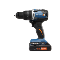 DEXTER 20V BRUSHLESS IMPACT DRILL, 2 X 2.5AH BATTERIES AND CHARGER