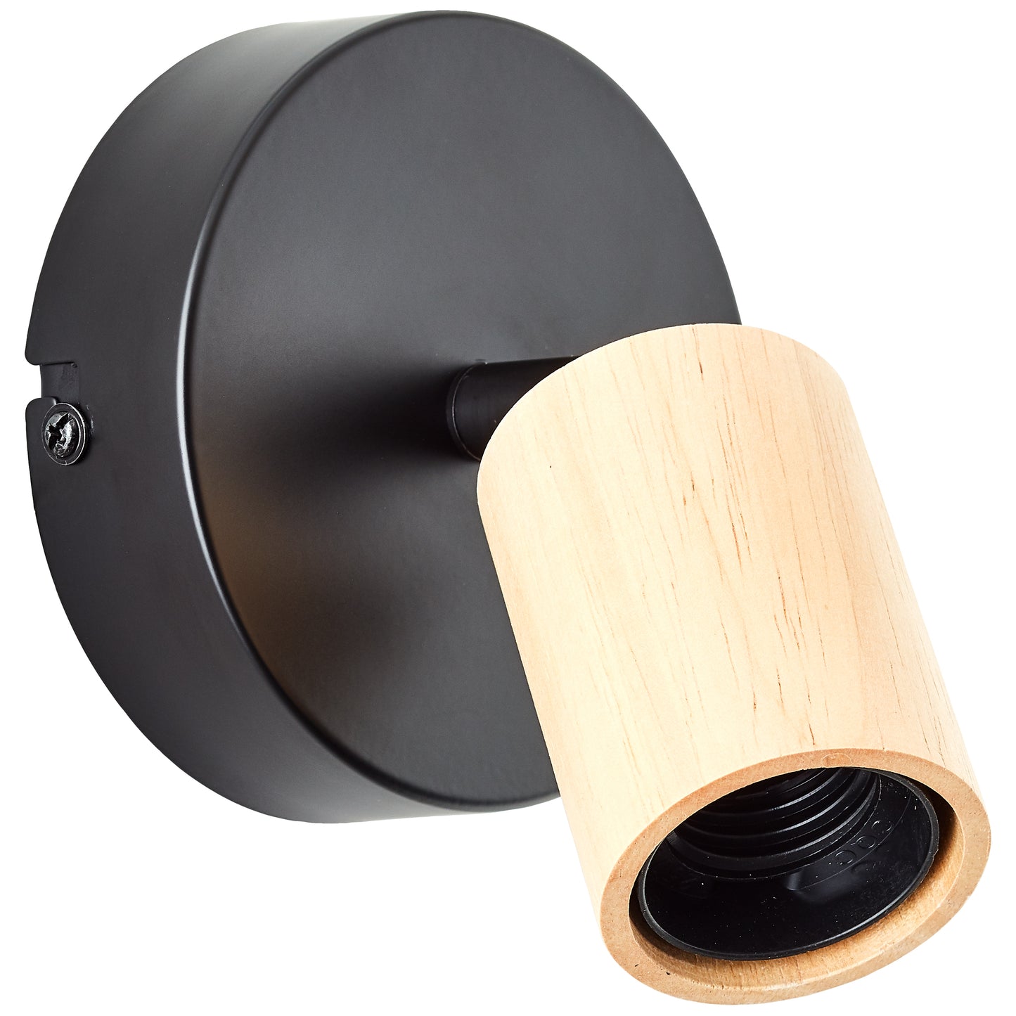 LINA BLACK METAL AND WOOD SPOTLIGHT 1XE27=40W