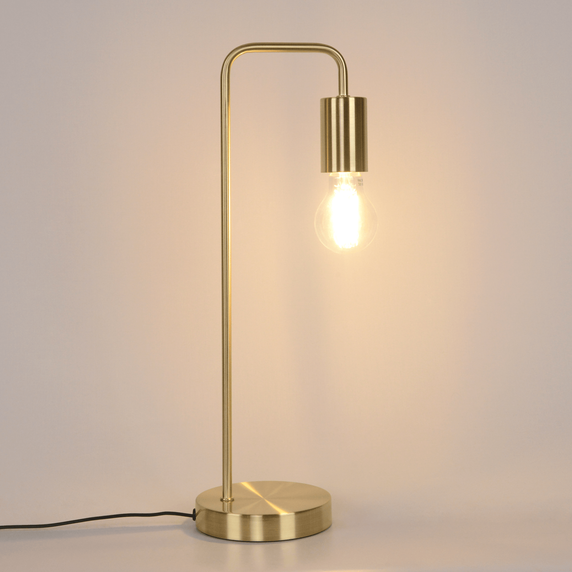 Bricocenter LINA TABLE LAMP METAL GOLD H45 CM E27=40W