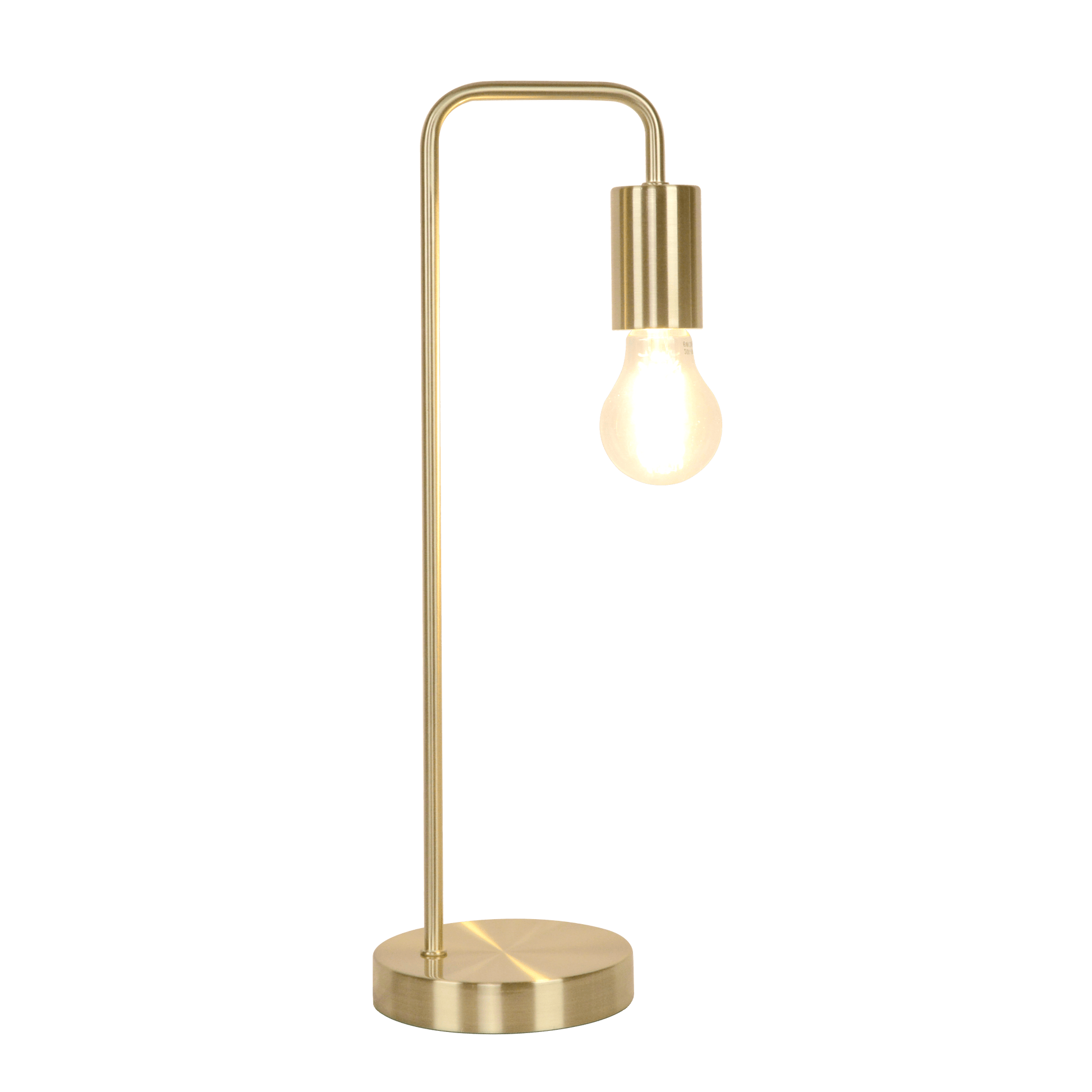 Bricocenter LINA TABLE LAMP METAL GOLD H45 CM E27=40W