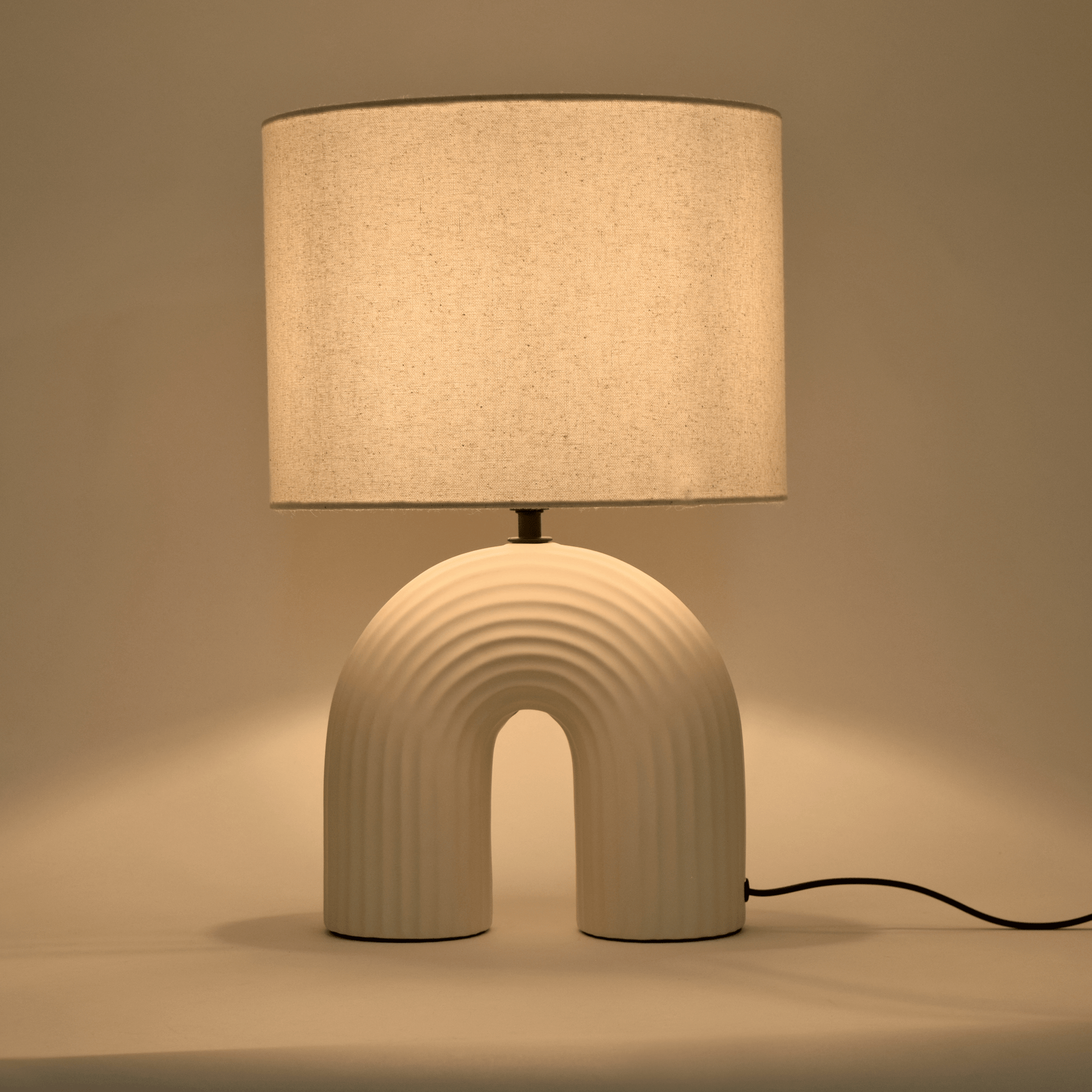 Bricocenter VASKA TABLE LAMP CERAMIC BEIGE H41 CM E27