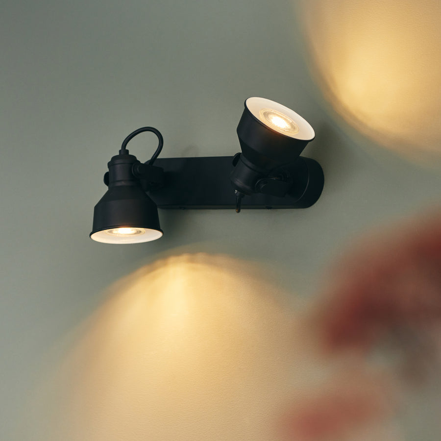 EZIO SPOTLIGHTS METAL BLACK 35X9X17CM GU10=10W