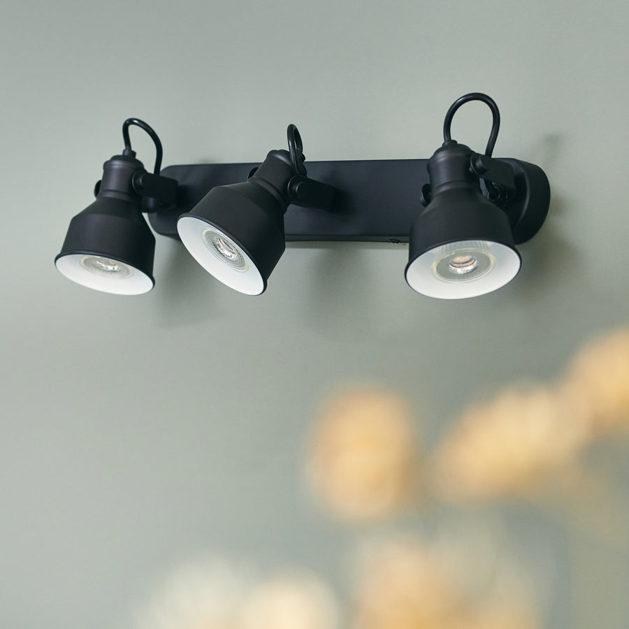 EZIO SPOTLIGHTS METAL BLACK 52CM GU10=10W