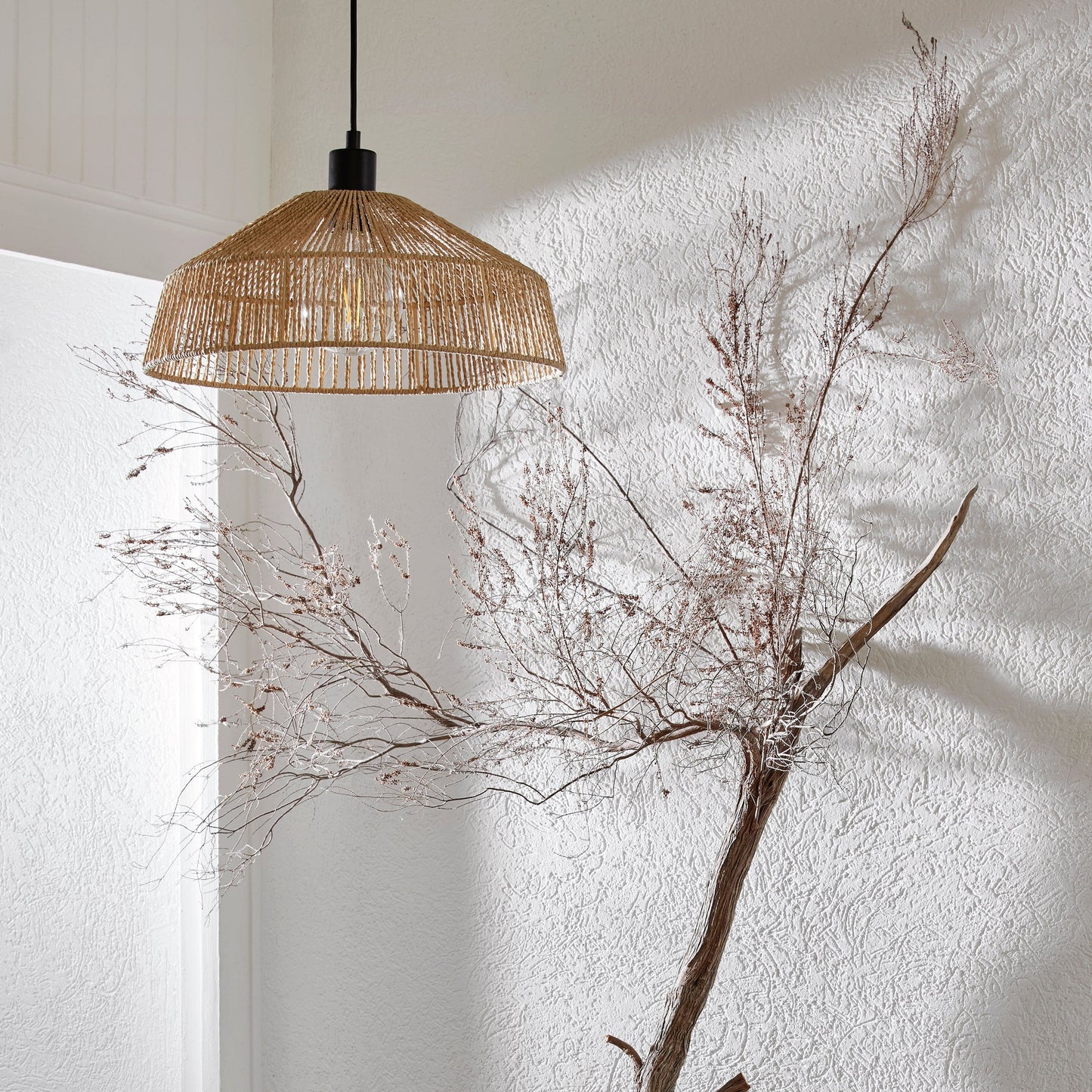 Bricocenter MIKONA METAL AND ROPE CHANDELIER D36 CM E27=15W