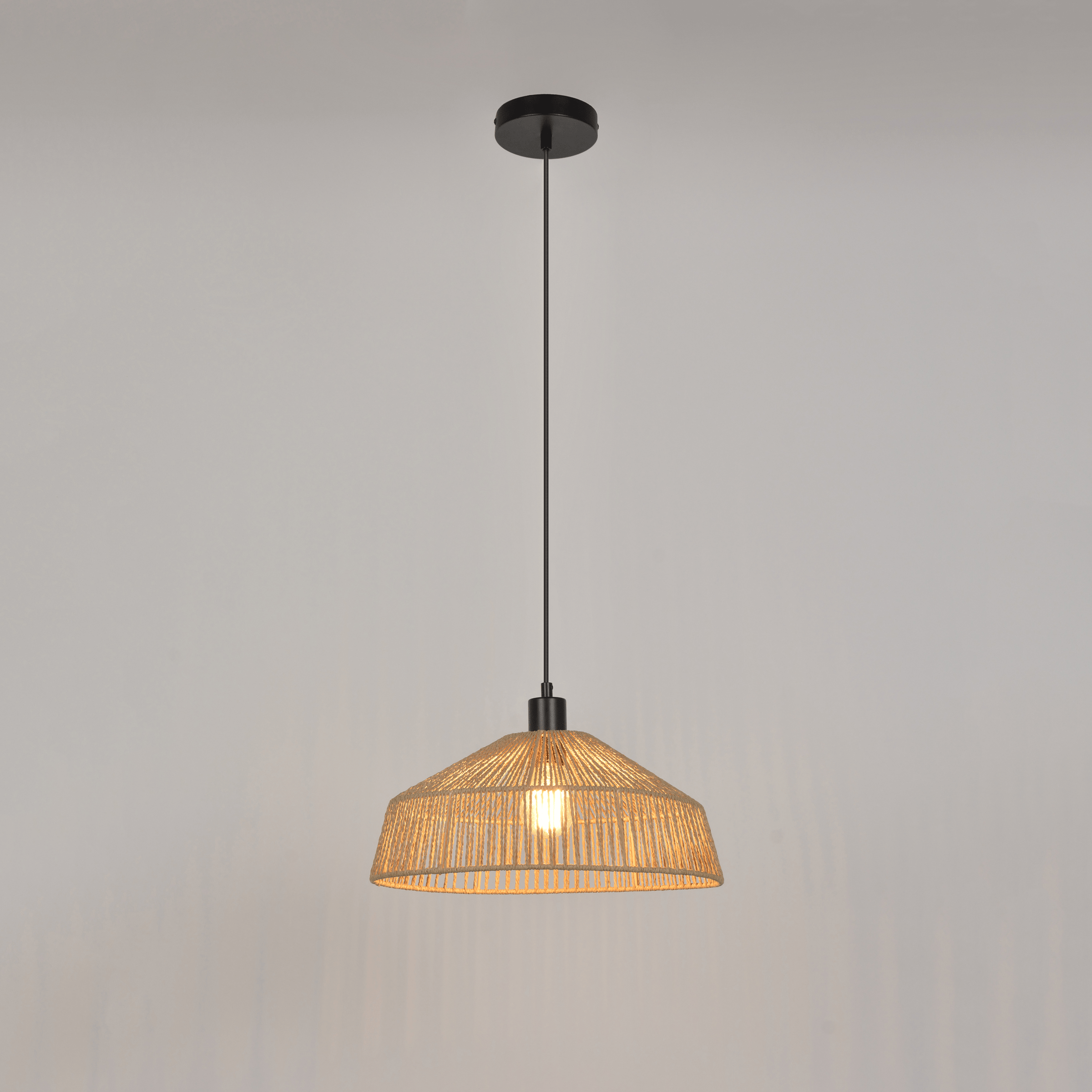 Bricocenter MIKONA METAL AND ROPE CHANDELIER D36 CM E27=15W