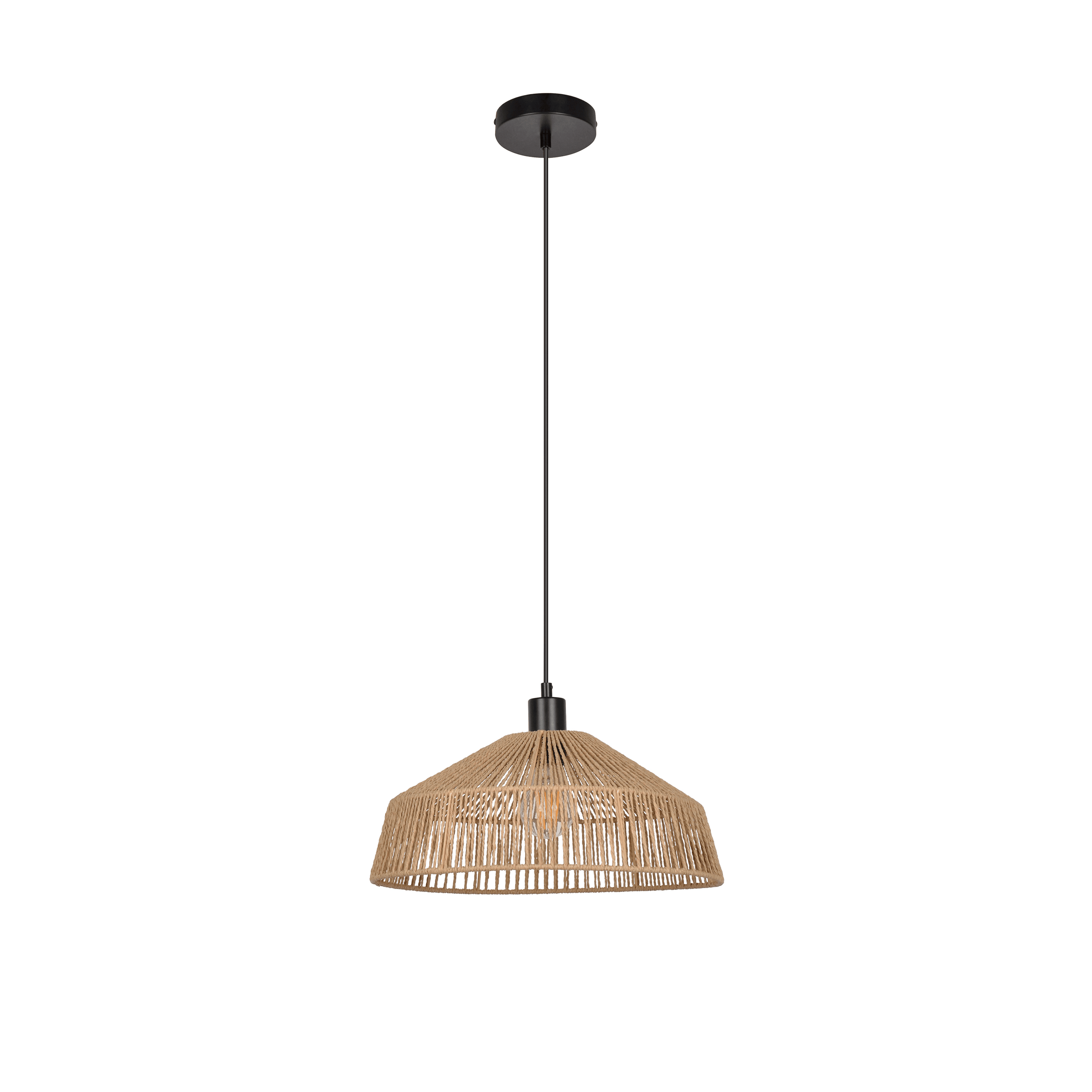 Bricocenter MIKONA METAL AND ROPE CHANDELIER D36 CM E27=15W