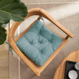 LUCK CHAIR COVER AQUA 40X40X6 CM POLYCOTTON