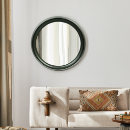 BLACK CURL MIRROR 55CM