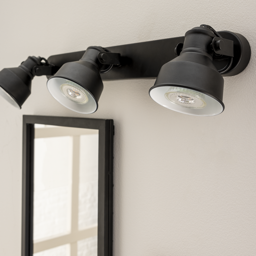 EZIO SPOTLIGHTS METAL BLACK 52CM GU10=10W