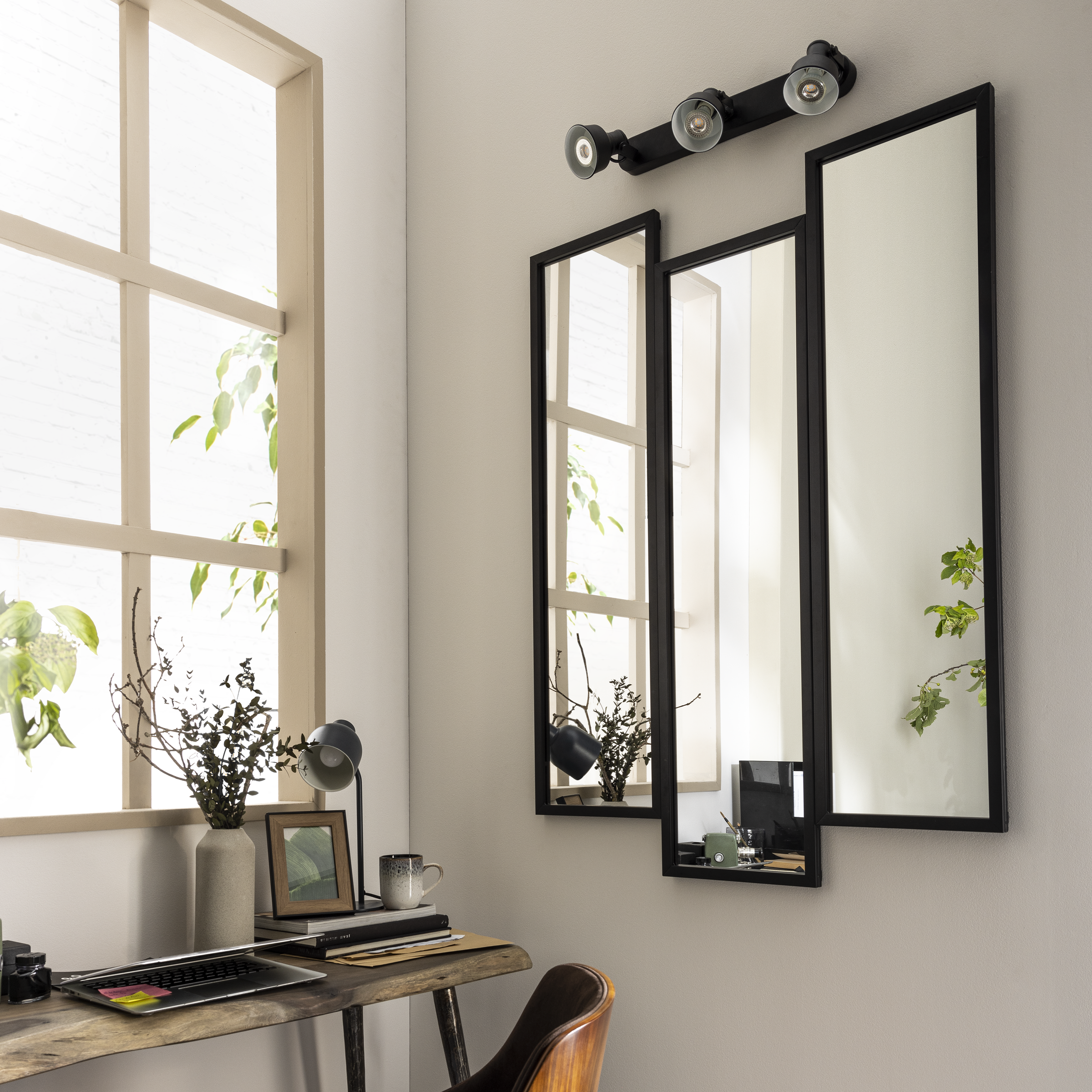 EZIO SPOTLIGHTS METAL BLACK 52CM GU10=10W