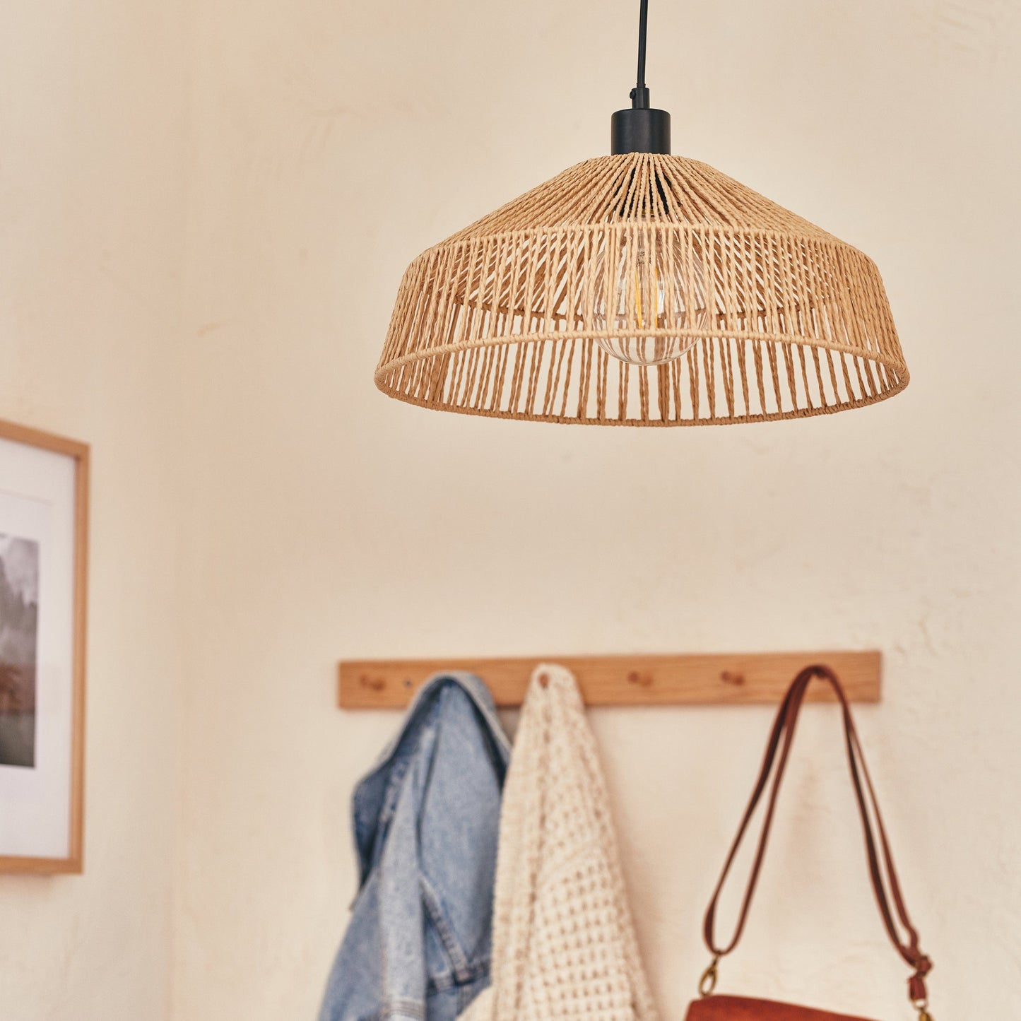 Bricocenter MIKONA METAL AND ROPE CHANDELIER D36 CM E27=15W