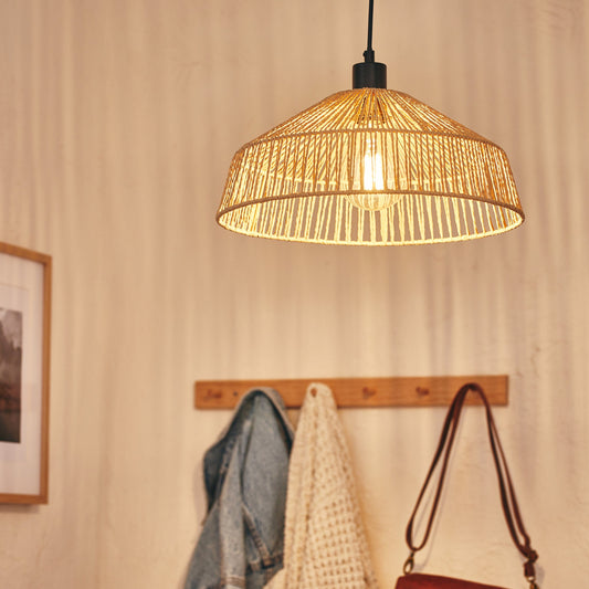Bricocenter MIKONA METAL AND ROPE CHANDELIER D36 CM E27=15W