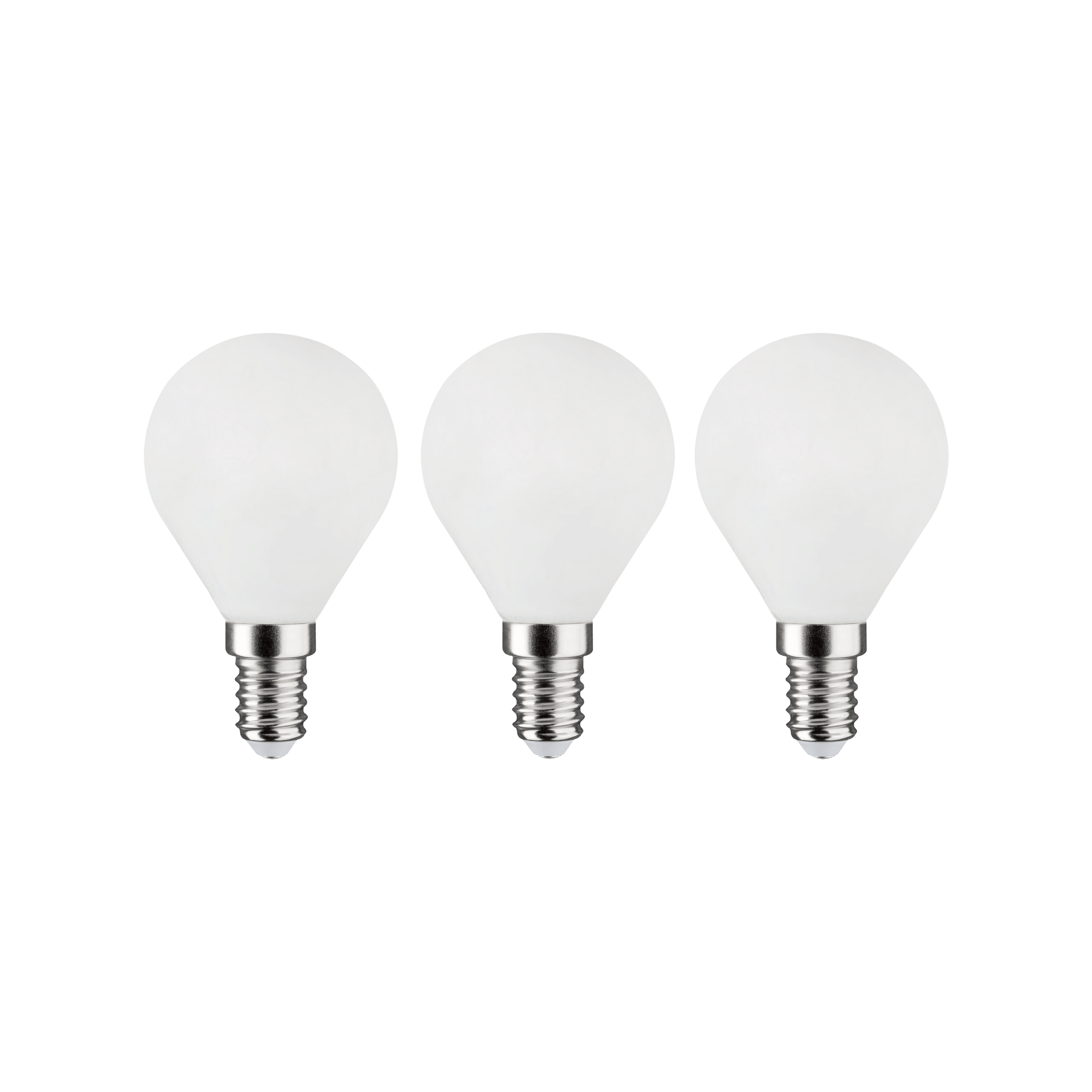 Bricocenter 3 LED BULBS E14=60W FROSTED SPHERE NATURAL LIGHT