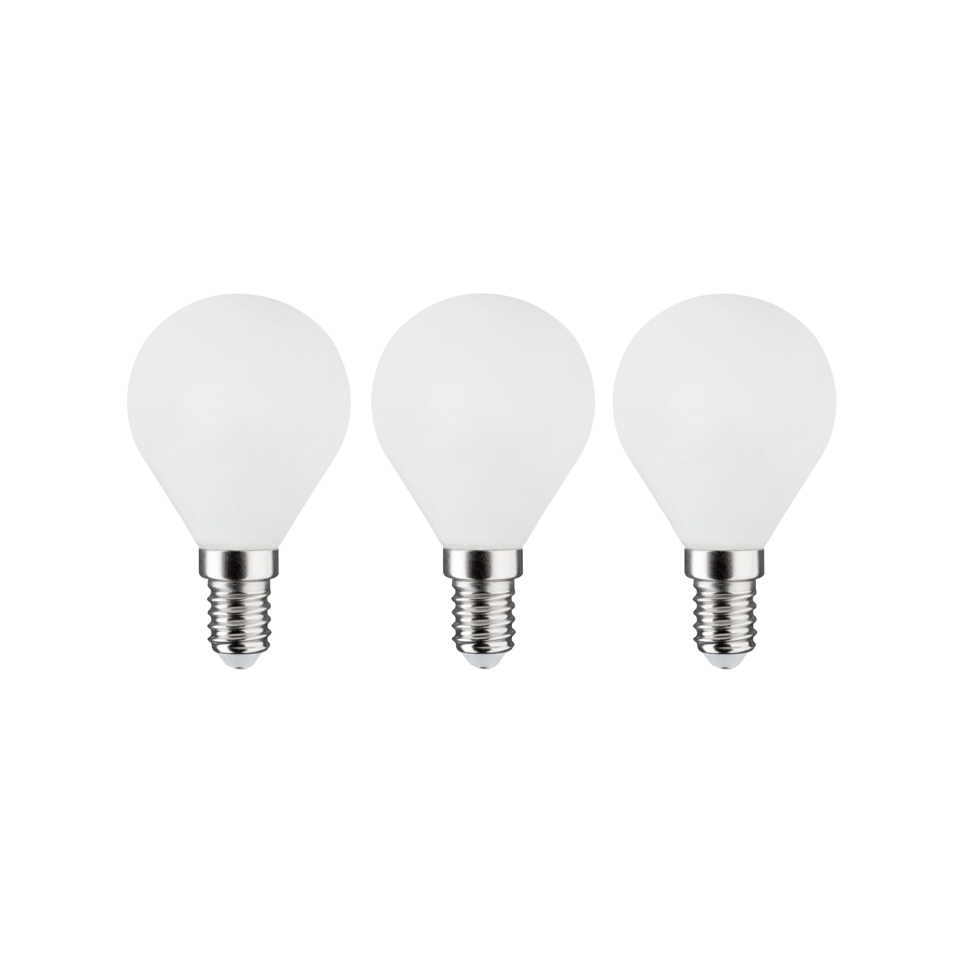 3 LED BULBS E14=60W FROSTED SPHERE WARM LIGHT