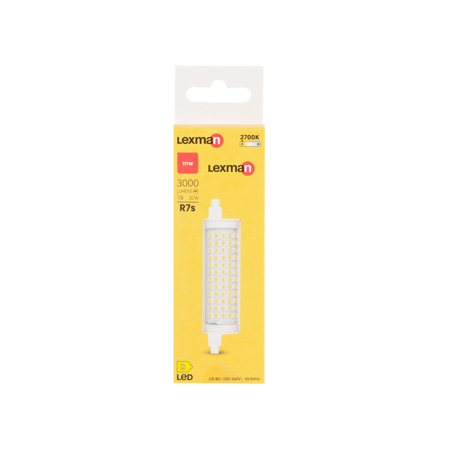 LED BULB R7S=177W 118MM WARM LIGHT