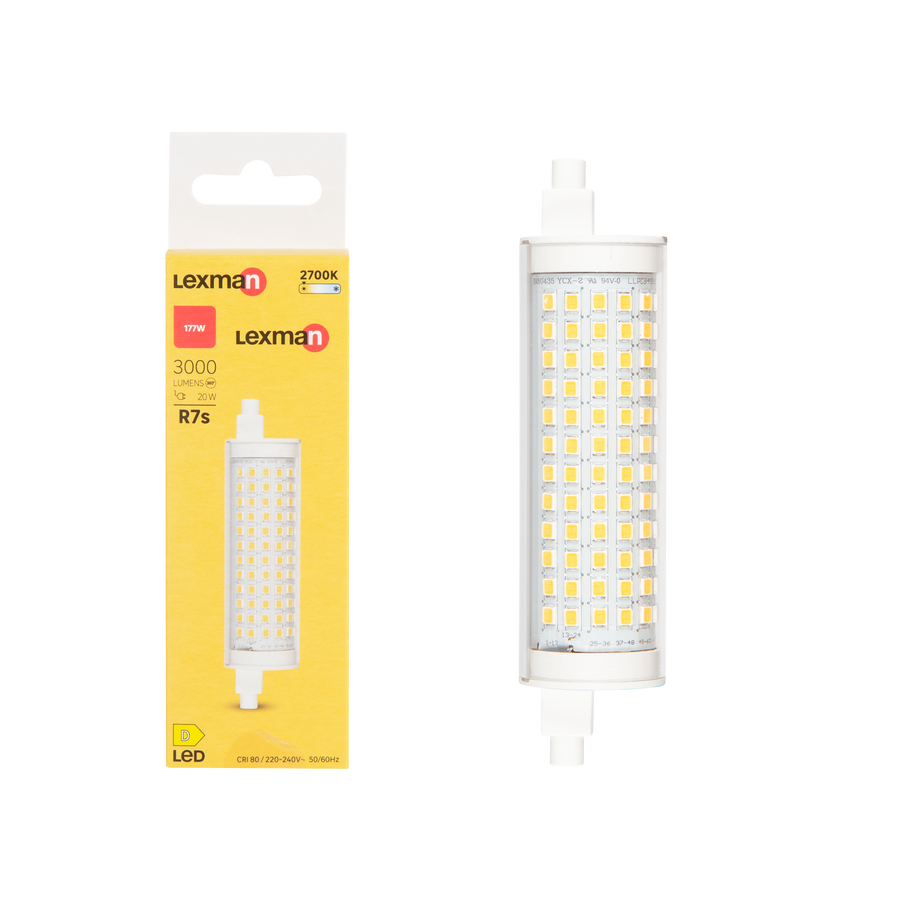 LED BULB R7S=177W 118MM WARM LIGHT