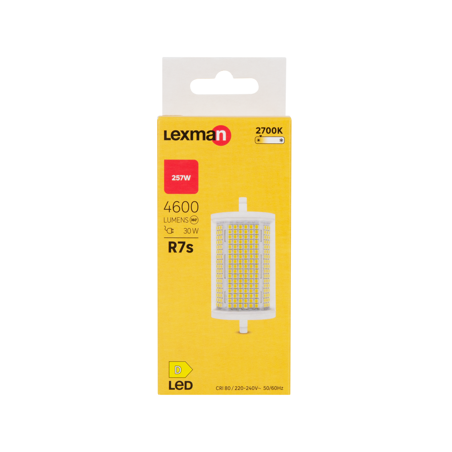 LED BULB R7S=275W 118MM WARM LIGHT