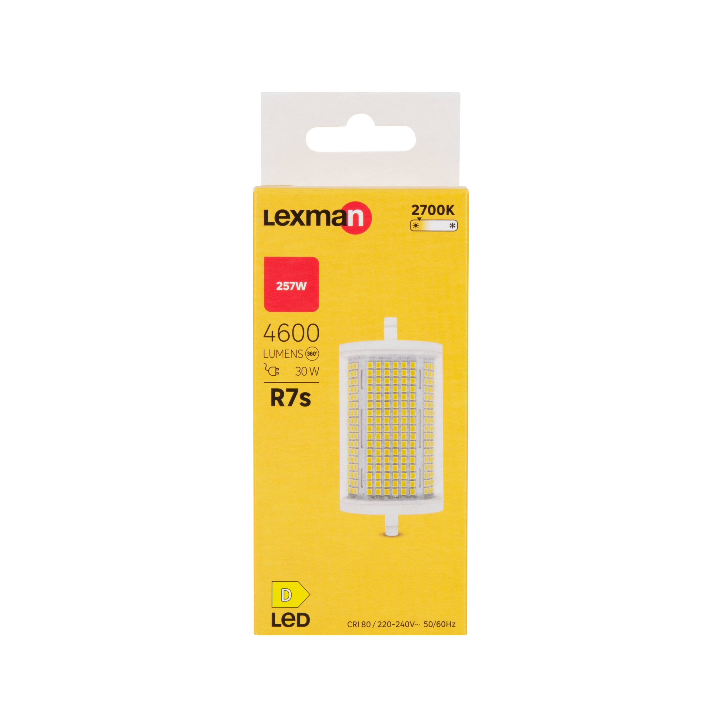 LED BULB R7S=275W 118MM WARM LIGHT